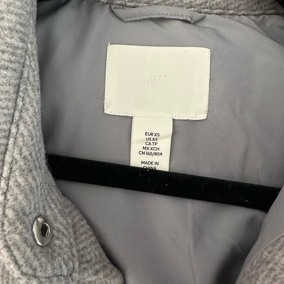 H&M Gray Button-Up Jacket - Picture 2 of 4